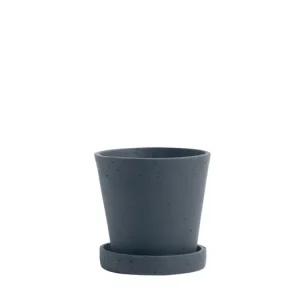 Květináč Flowerpot s podmiskou Dark Blue S Nejprodávanější