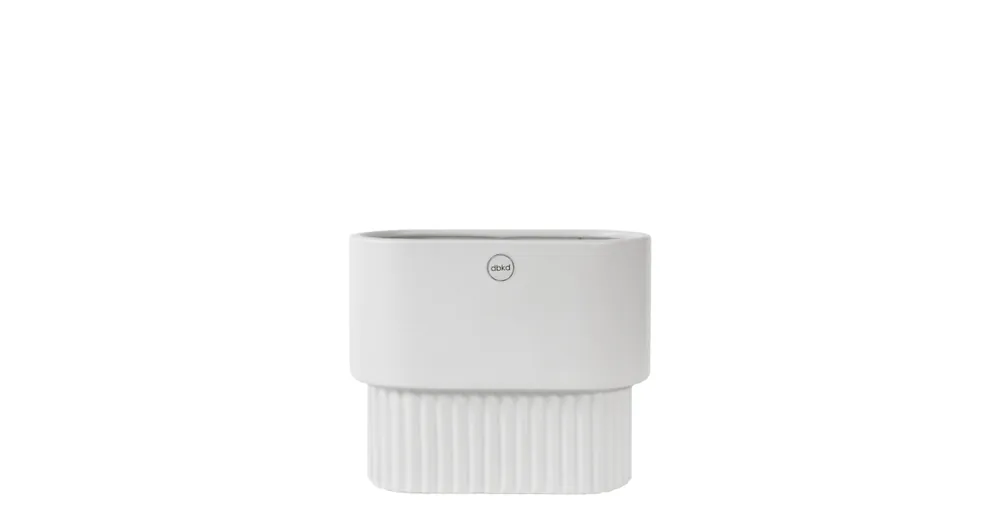 Květináč Front Oval White 17 cm Cenová Bomba