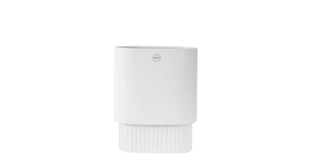 Kvetináč Front Oval White 25 cm Expresní Doručení