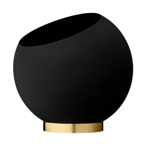 Kvetináč Globe Black 30 cm Originální