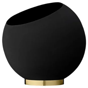 Květináč Globe Black 37 cm Super Cena