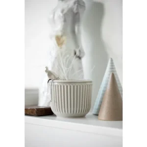 Aktuální Květináč Hammershoi glazovaný Light Grey 11 cm