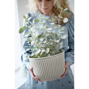 Akční Nabídka Kvetináč Hammershoi glazovaný Light Grey 26 cm