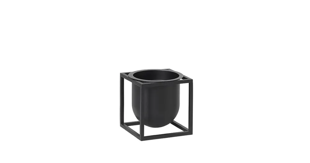 Květináč Kubus Flowerpot Black 10 cm Nejlepší Cena