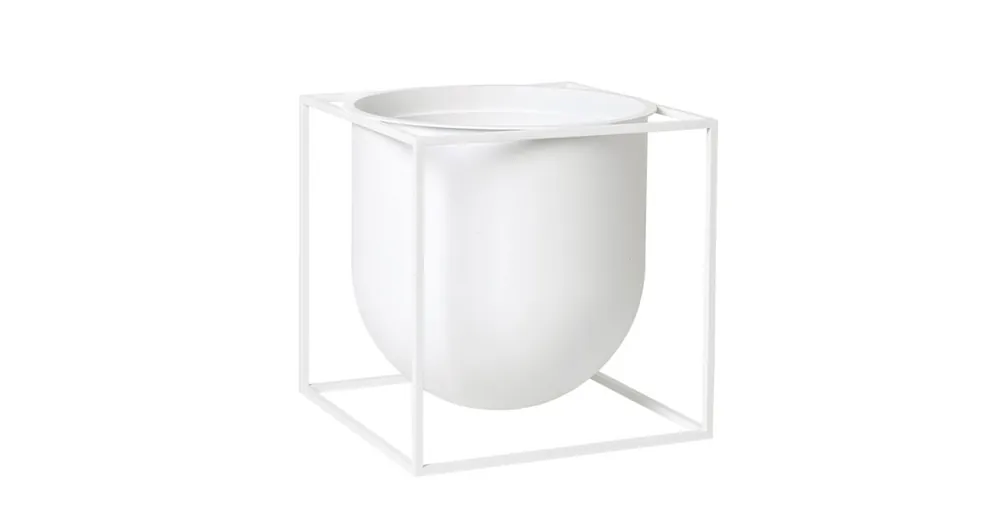 Bezpečná Platba Kvetináč Kubus Flowerpot White 23 cm