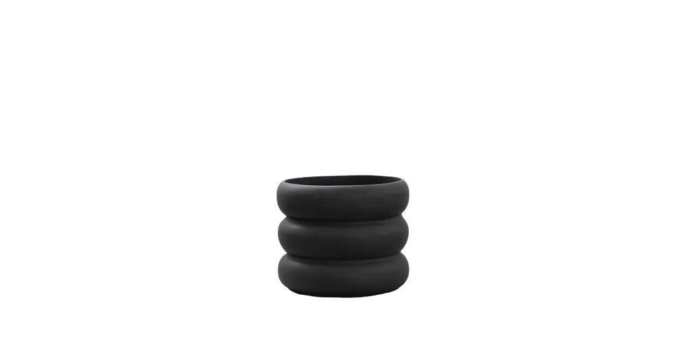 Květináč Mud Black Small 10 cm Akce