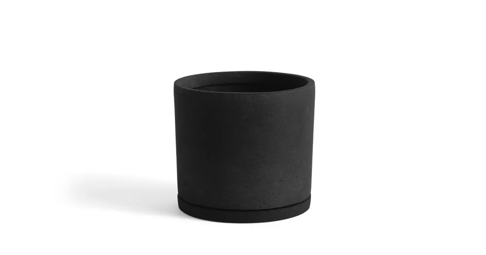 Kvetináč Plantpot s podmiskou Black XXL Expresní Doručení