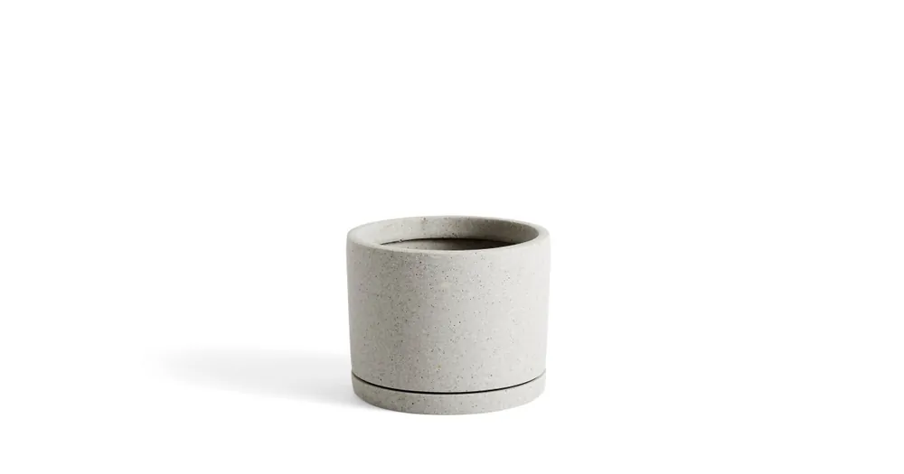 Sleva Kvetináč Plantpot s podmiskou Grey L
