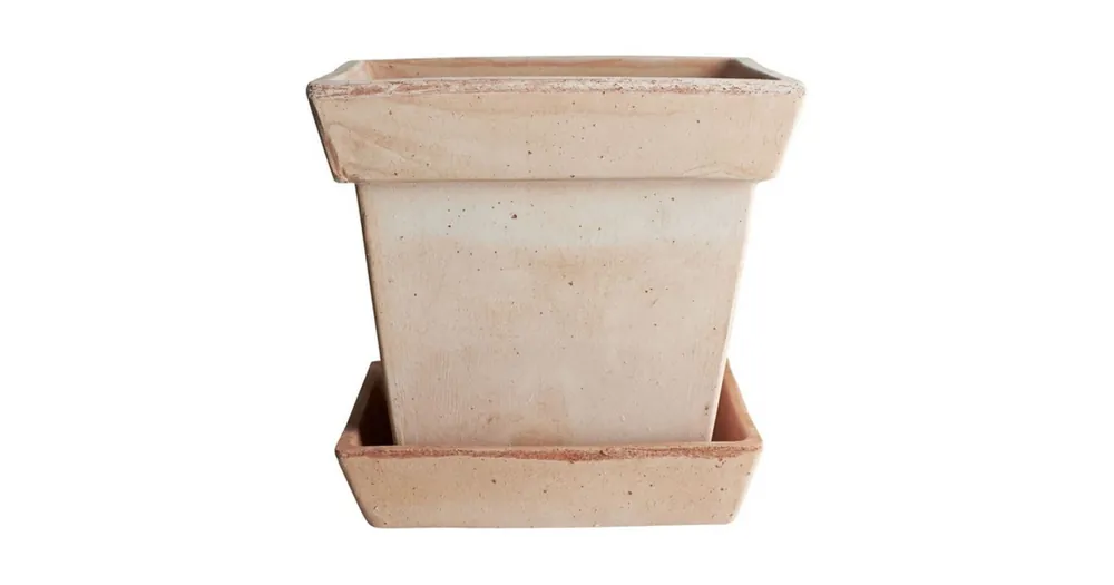 Květináč s podmiskou Gaia Square Rosa 30 cm Tovární Cena