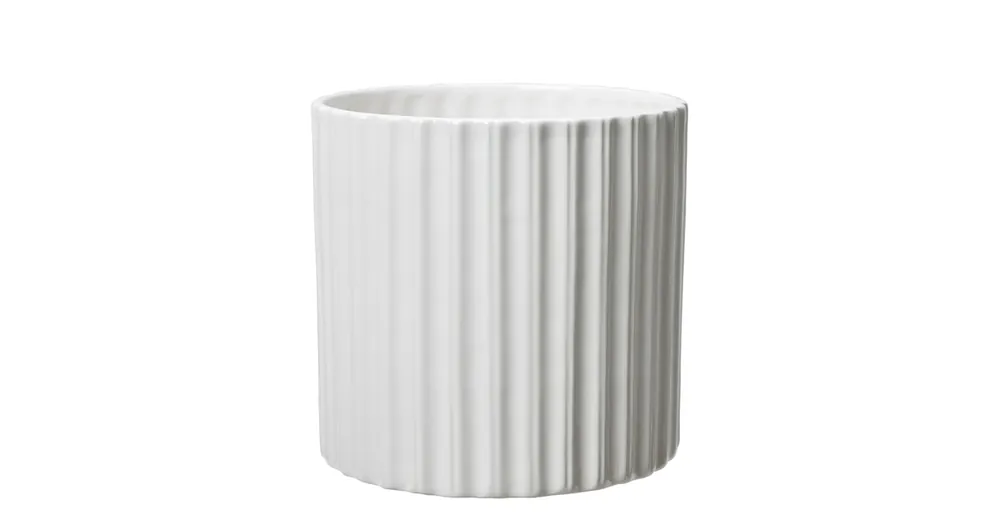 Vysoce Kvalitní Kvetináč z dolomitu Simone White 18 cm