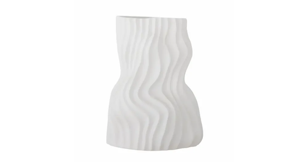 Sleva Matná keramická váza Sahal White 25,5 cm