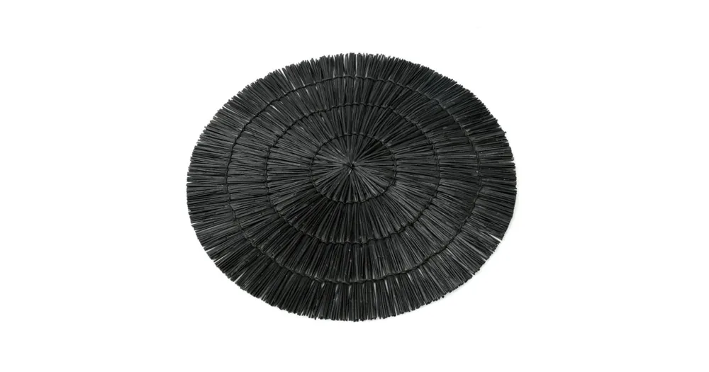Prostírání Alang Alang Round Black 38 cm Novinka