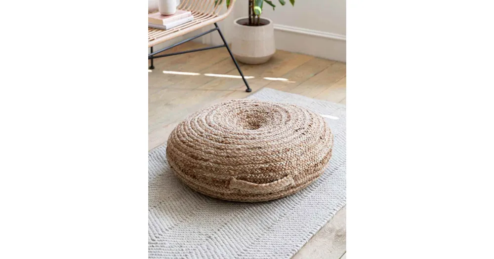 Cenově Výhodný Puf z juty Boho Natural 60 cm