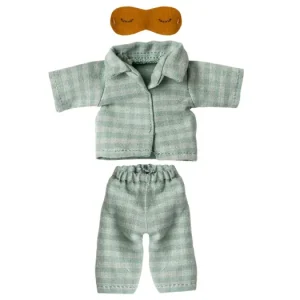 Pyžamový set pre myšky Maileg Dad Mint Akce