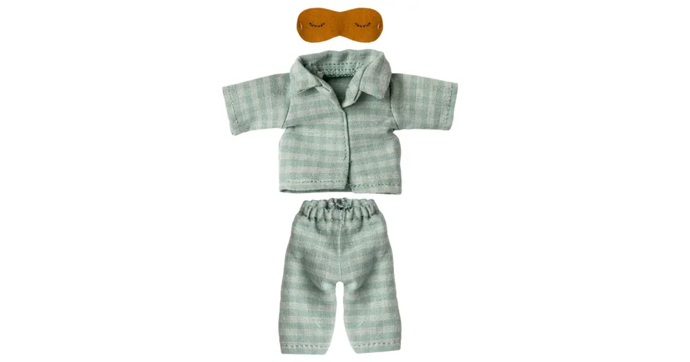 Pyžamový set pre myšky Maileg Dad Mint Akce