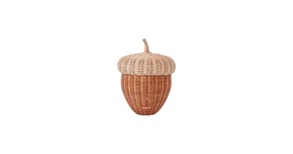 Ratanový košík s vekom Acorn Basket 45 cm Expresní Doručení