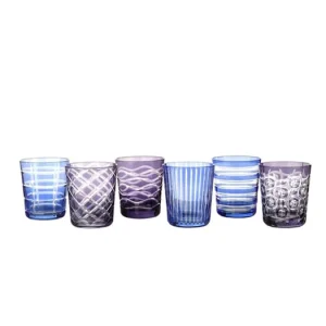 Sada barevných sklenic Tumbler Cobalt Výhodná Nabídka
