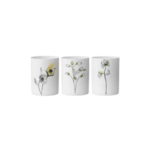Nakupujte Hned Sada bílých porcelánových svícnů