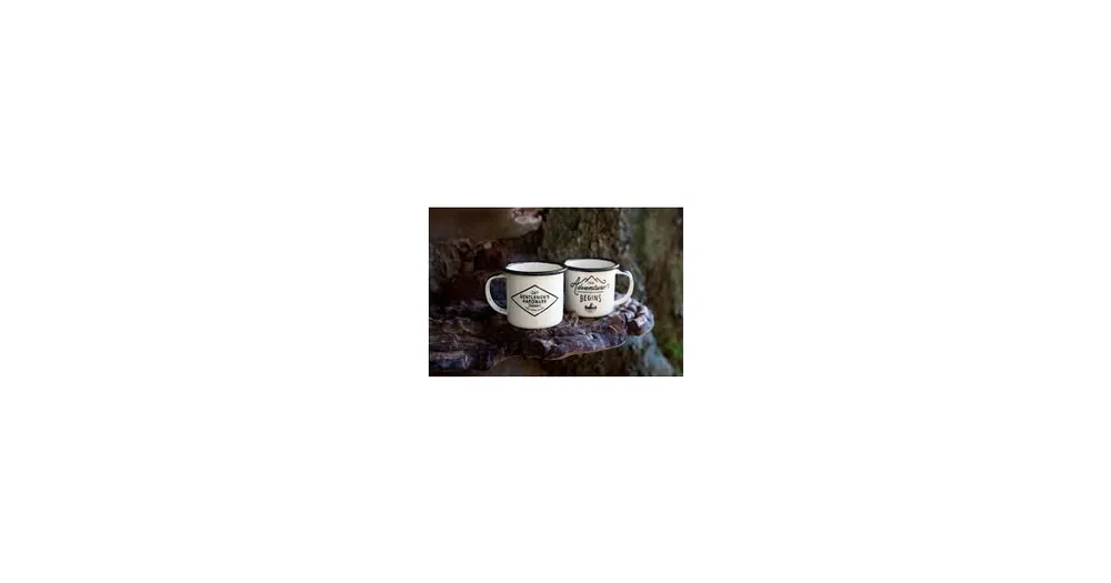 Sada dvoch smaltovaných hrnčekov na espresso Adventure Hit Sezóny