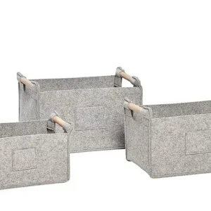 Odeslání Ihned Sada plstěných košíků Wooden