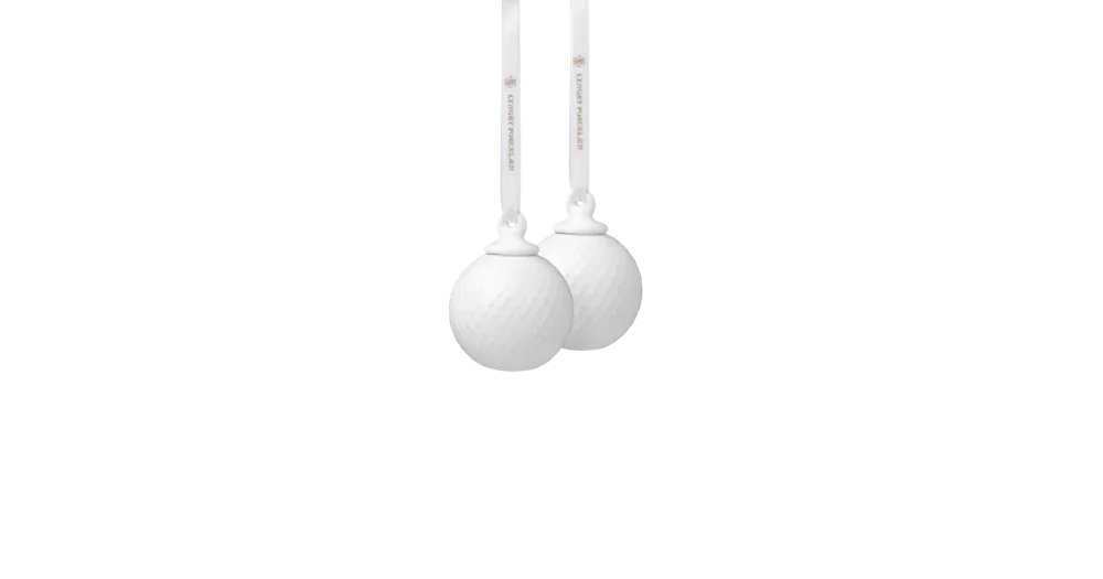 Súprava porcelánových baniek Rhombe White 2 ks Odeslání Ihned