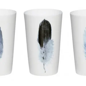 Cenově Výhodný Sada porcelánových svietnikov Feather