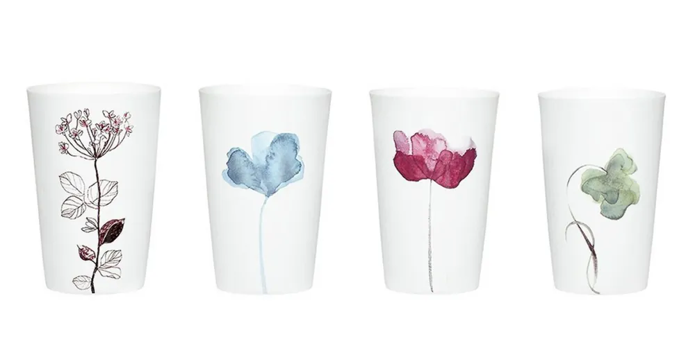 Sada porcelánových svícnů Flowers Značkový