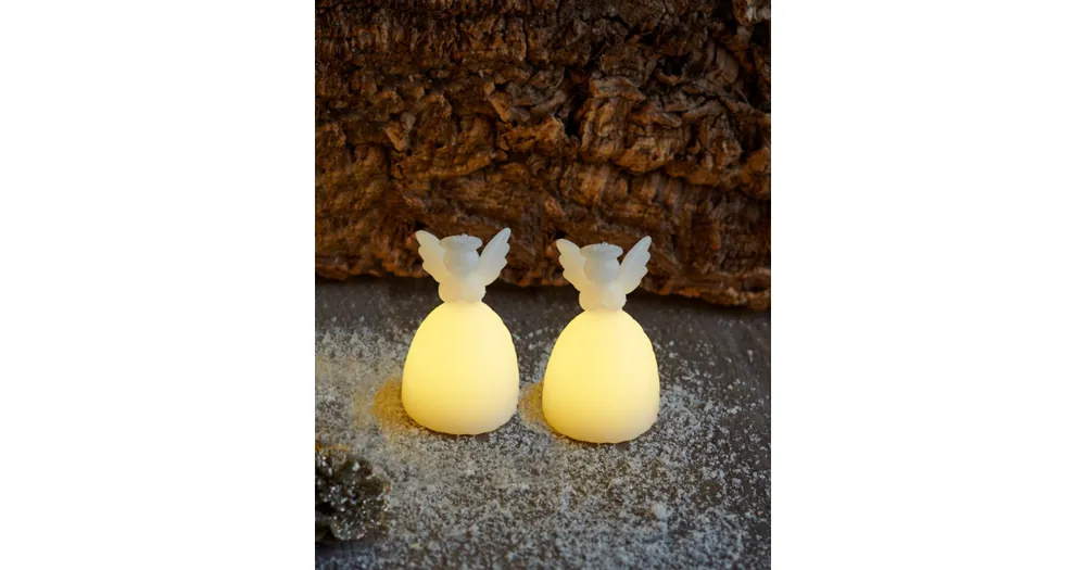 Rychlé Dodání Svítící andělíčci Christmas Angels - set 2 ks