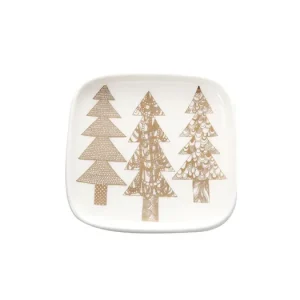Talířek Oiva Kuusikossa White Gold 10x10 cm Nízká Cena
