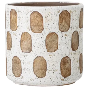 Akční Nabídka Terakotový obal na květináč Bahamin White 12 cm