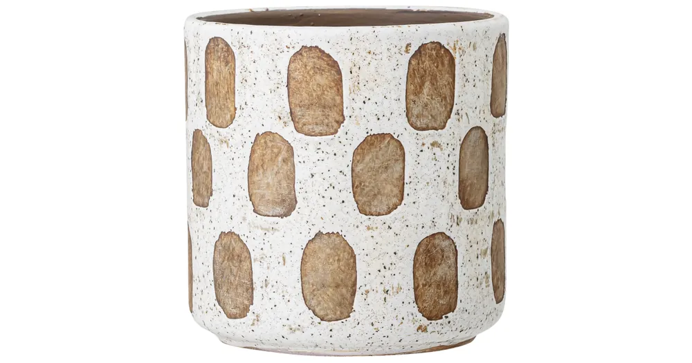 Hit Sezóny Terakotový obal na kvetináč Bahamin White 12 cm