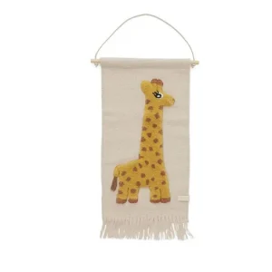 Výhodná Nabídka Textilní dětská dekorace na stěnu Giraffe