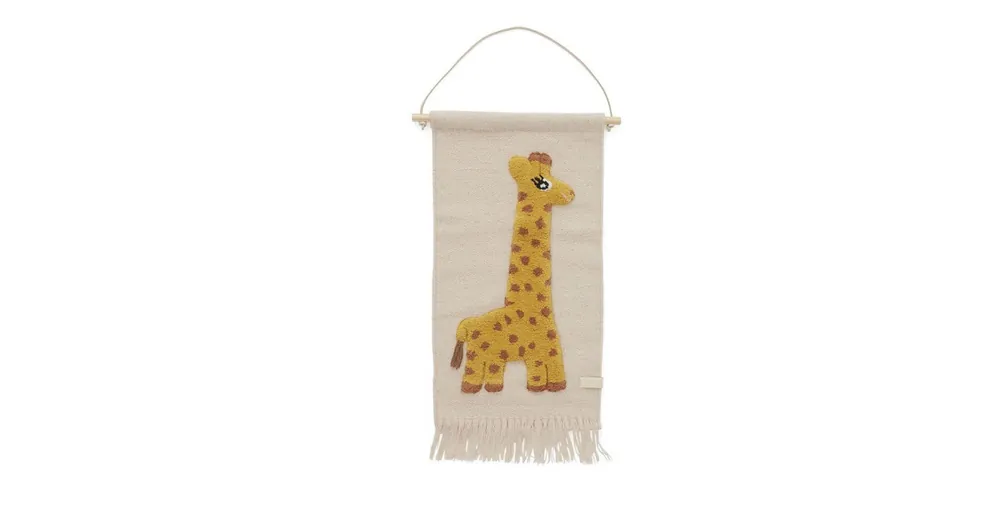 Výhodná Nabídka Textilní dětská dekorace na stěnu Giraffe