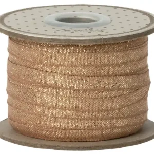Vysoce Kvalitní Textilní stuha Vintage Rose/Gold 25 m