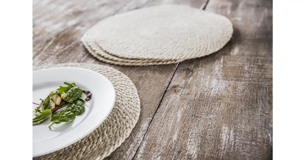 Tkané jutové prostírání - set 4 ks Super Cena