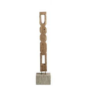 Totem socha z teakového dřeva I Vysoce Kvalitní