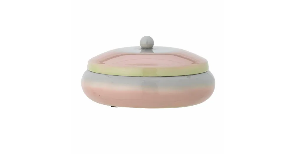 Expresní Doručení Úložná dóza s vekom Peach Rose plechová