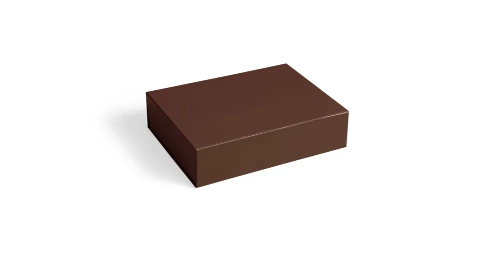 Víkendová Akce Úložný box Cardboard Storage Chocolate 33 x 25 cm