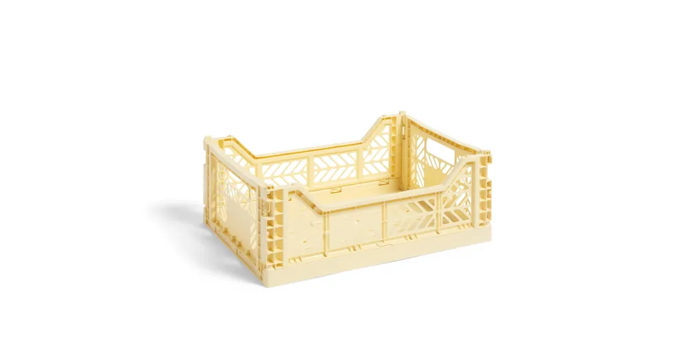 Úložný box Crate Light Yellow M Přímo Od Výrobce