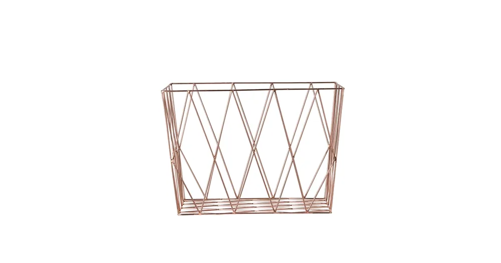 Úložný drátěný koš Copper Levný