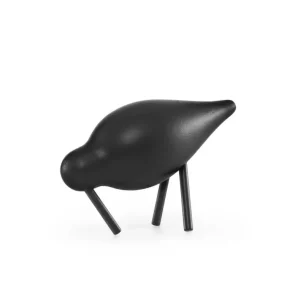 Přímo Od Výrobce Dřevěný ptáček Shorebird Small, black / black