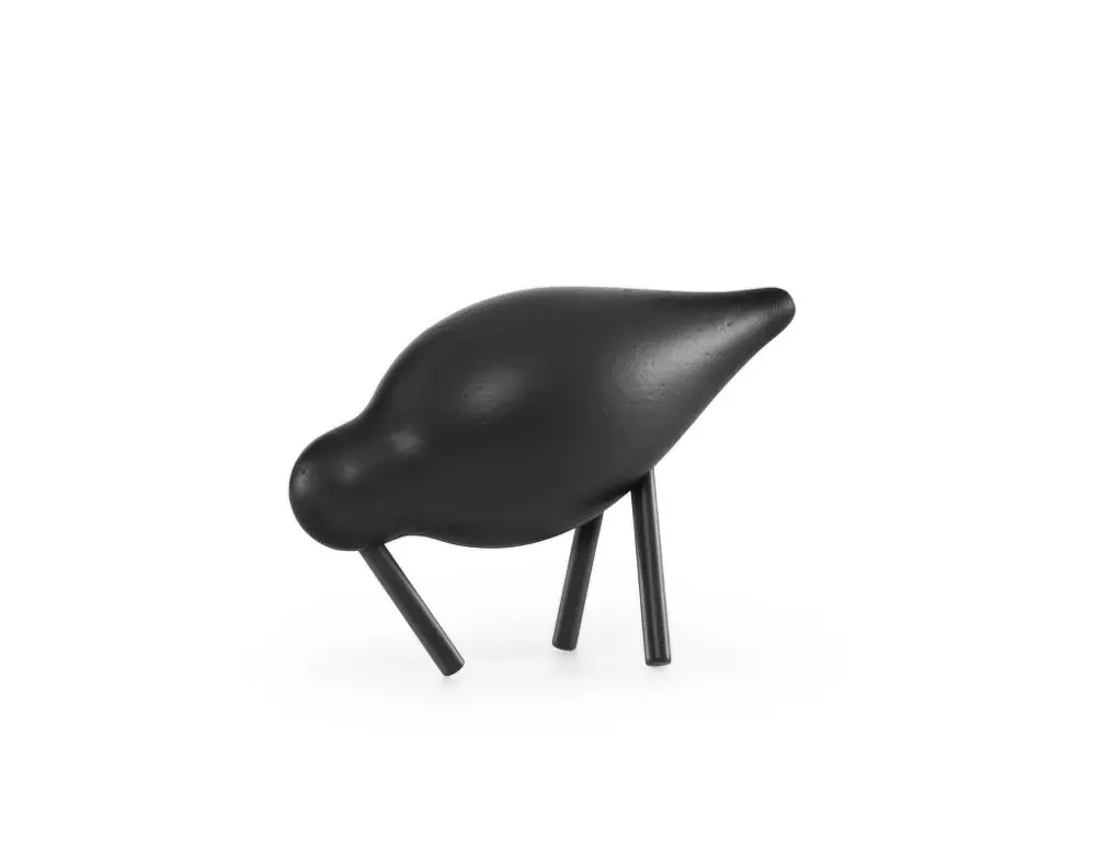 Přímo Od Výrobce Dřevěný ptáček Shorebird Small, black / black
