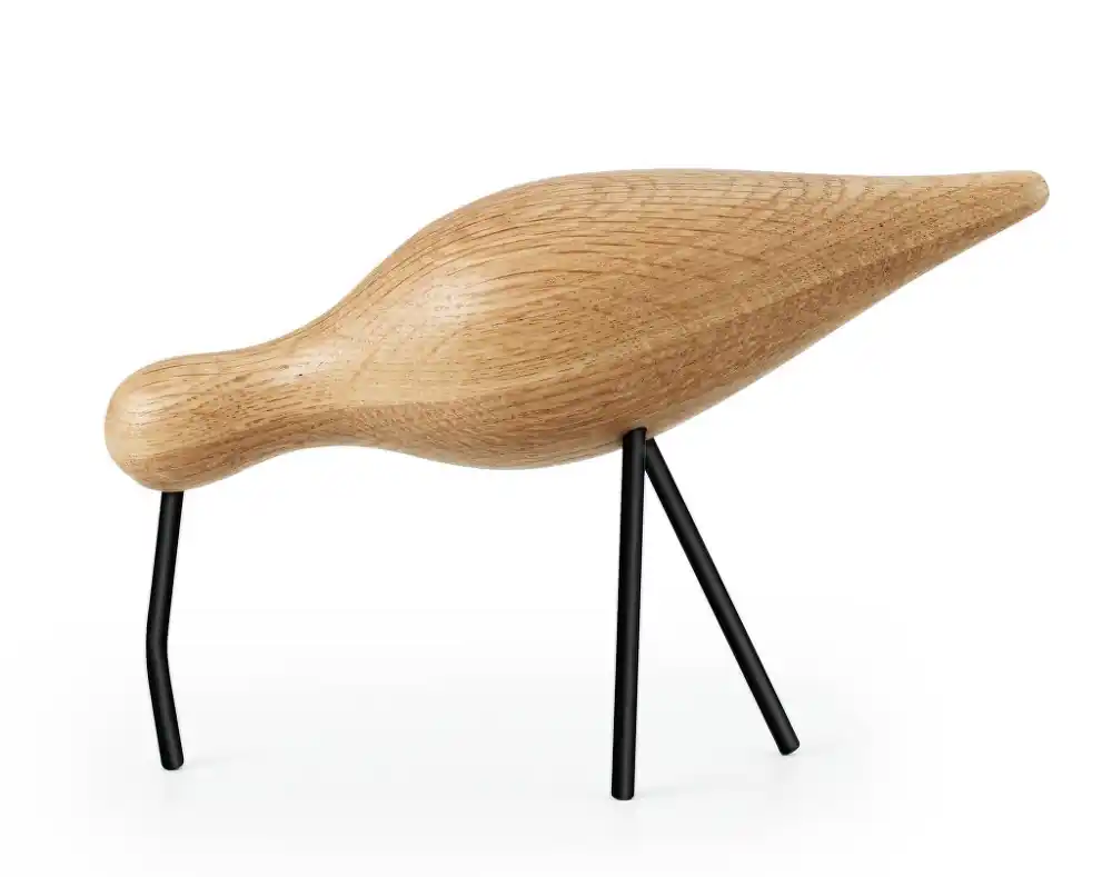 Dřevěný pták Shorebird Large, oak / black Vrácení Zdarma