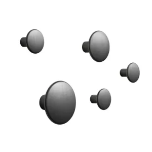Sada věšáků The Dots Metal, black Vrácení Zdarma