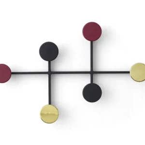 Věšák Afteroom, black / brass Sleva