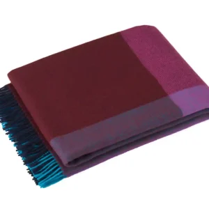 Deka Colour Block, blue & bordeaux Speciální Cena