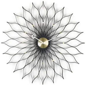 Přímo Od Výrobce Hodiny Sunflower, black ash/brass