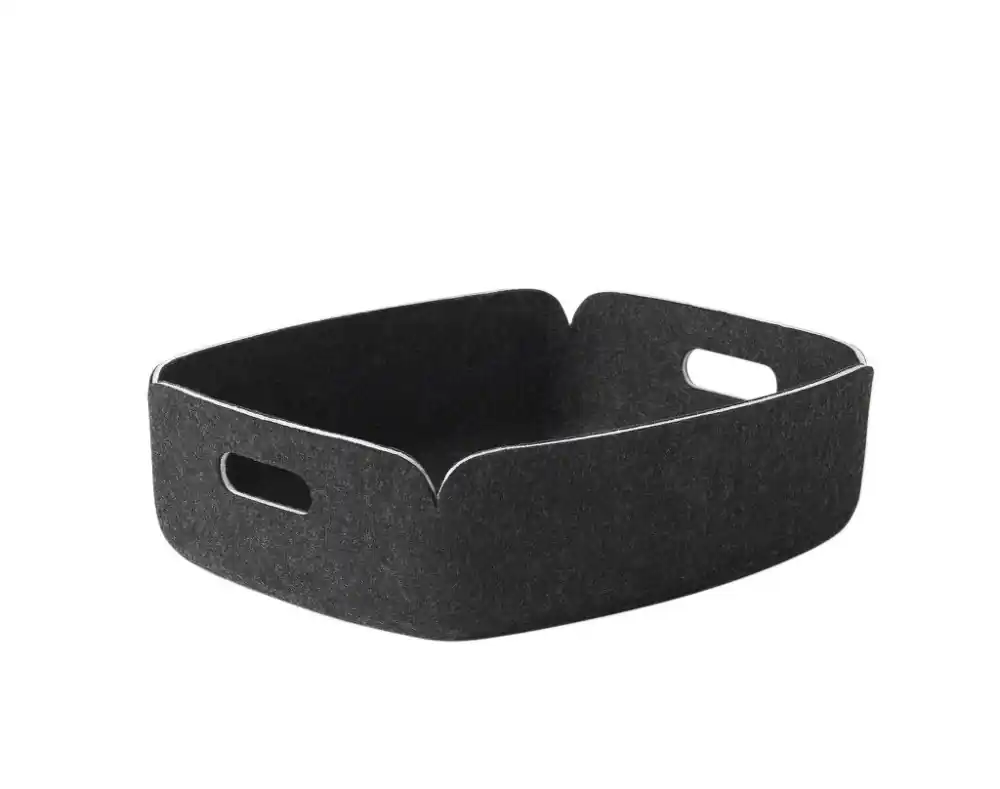 Koš Restore Tray, black melange Víkendová Akce