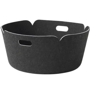 Koš Restore Round, black melange Vrácení Zdarma