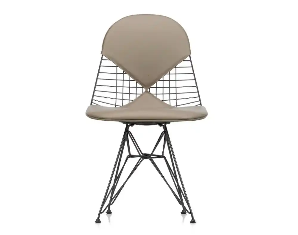 Židle Eames DKR-2, basic dark / leather Ověřený